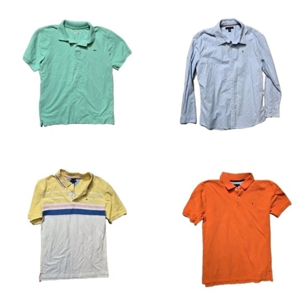 Vineyard‎ Vines Tommy Hilfiger Boys Polo Shirt XL 18-20 Lot Of 4